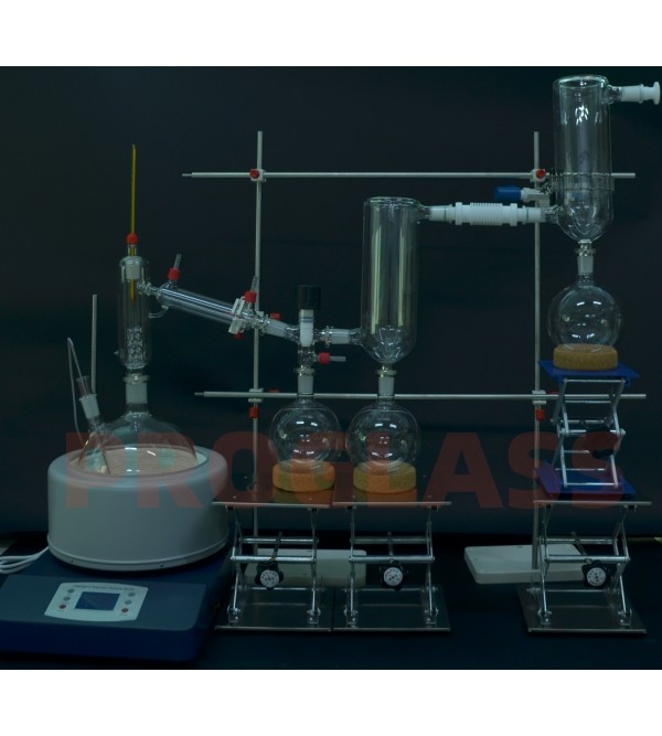 Laboratory Short Path 5L Distillation Kit With Display Magnetic Heating Mantle